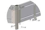 Laterales de aluminio OUTLET BIS H-300 para remolques CARPLATFORM 4521 y UNIPLAT 450
