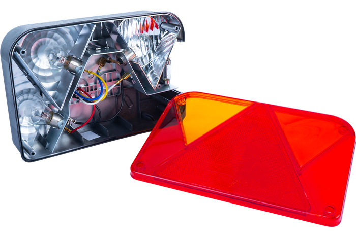 Piloto trasero DOBPLAST DPT35, 6 funciones, izquierdo