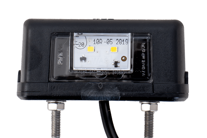 Luz de matrícula LED WAŚ W52 con cable de 0,2 m