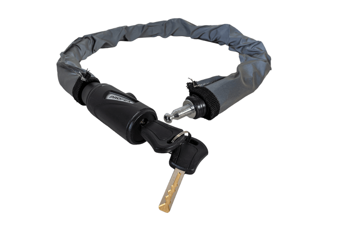 Candado para bicicleta PROFEX Reflex con armadura de acero, 70 cm de largo.