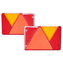 Cubiertas de faros traseros ASPÖCK MULTIPOINT IV izquierda + derecha