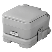 Inodoro portátil para camping ProPlus 370415CR, color gris, 10 L/10 L