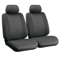 Juego de fundas para asientos de coche LAMPA Glamur antracita, para los asientos delanteros