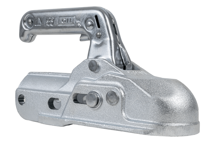 Enganche de bola WINTERHOFF WW 30-K+Z para remolque de 3000 kg con barra de tiro de tubo de 35-51 mm, hierro fundido.
