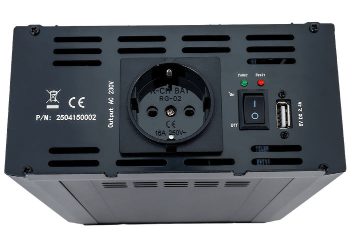 Convertidor de voltaje 24V/230V (1000/2000W) KAMAR E1927