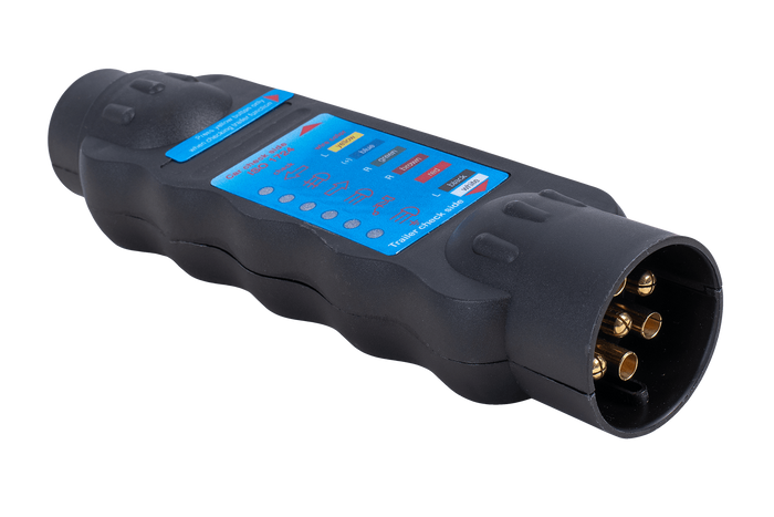 Comprobador de enchufes de remolque de 7 pines