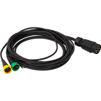 ASPÖCK 58-1022-087 arnés de instalación eléctrica para remolque de 4,5 m, conectores de bayoneta de 7 pines, 2 x 5 pines.
