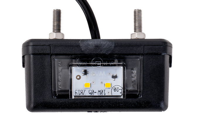 Luz de matrícula LED WAŚ W52 con cable de 0,2 m