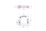 Tapa de seguridad para enganche de bola STEELPRESS de 4 mm, con espacio para tapón.