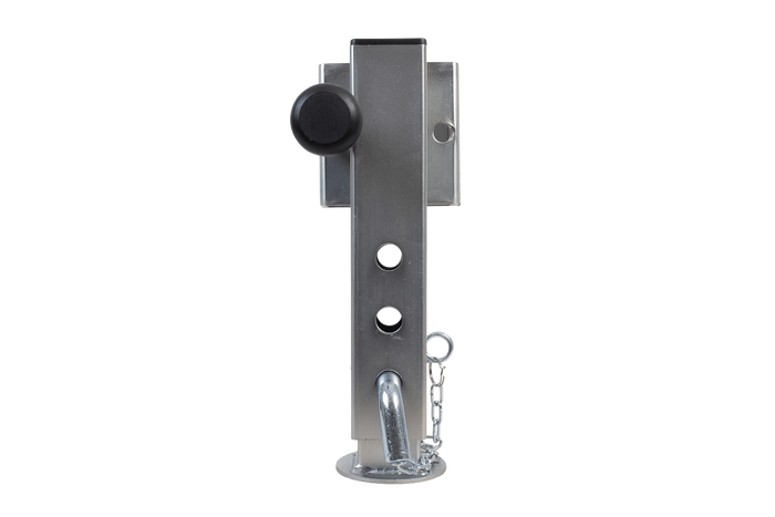 Soporte de manivela extensible UNITRAILER JL1 para remolque de plataforma plana de 1500 kg (346-576 mm)