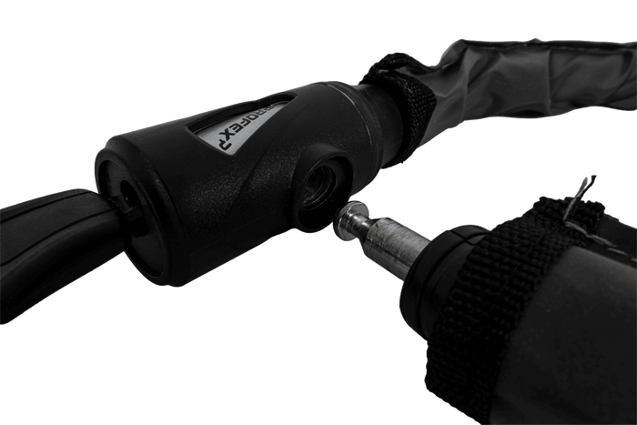 Candado para bicicleta PROFEX Reflex con armadura de acero, 70 cm de largo.