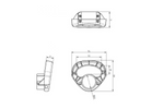 Manivela KNOTT 414005.001 para rueda de apoyo de 60 mm