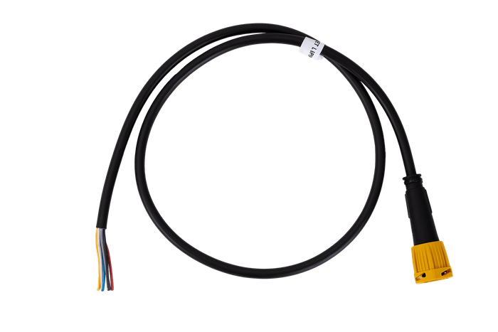 Conector bayoneta 6 PIN izquierdo FRISTOM para remolque, amarillo con cable de 1 m