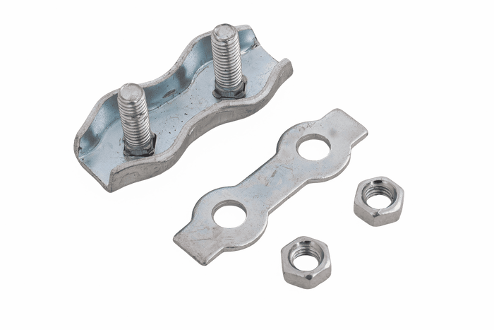 Abrazadera de cuerda doble DROMET ZLS.4 para cuerdas de 4 mm