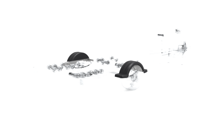 Guardabarros para remolque de barco de 13" DOMAR D20422, paso de rueda de 950/240 mm