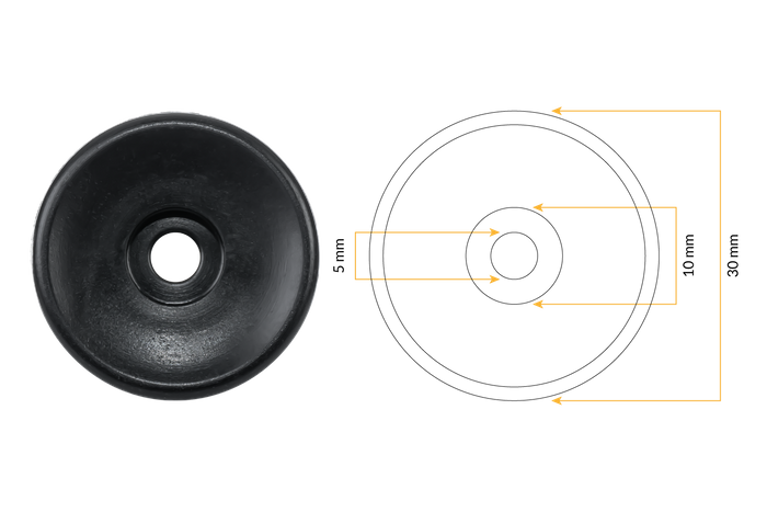Rodillos laterales para remolque TULPLAST para fijar cubiertas, redes y lonas, juego de 24