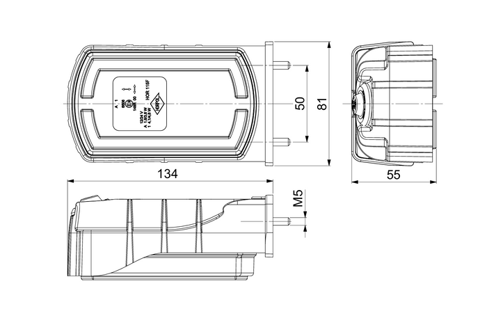 Faro delantero LED HORPOL CLEOfront LZD 2789/W1 de 3 funciones, universal