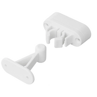 Pestillo de puerta para caravana o autocaravana ProPlus 362622V02, manilla blanca con resorte para sujetar la puerta.