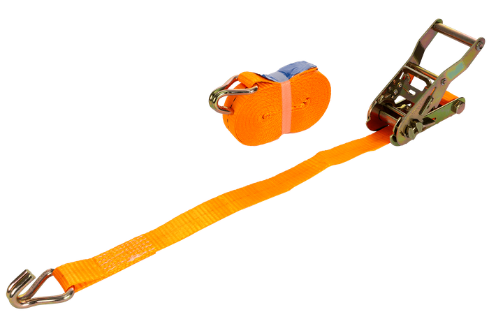 Cinta transportadora UNITRAILER de 6 m/25 mm/1 t de color naranja con tensor