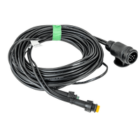 Instalación eléctrica ASPÖCK para remolque, arnés de grúa, 7 m, conector 13/8 PIN, bayonetas 2x 5 PIN