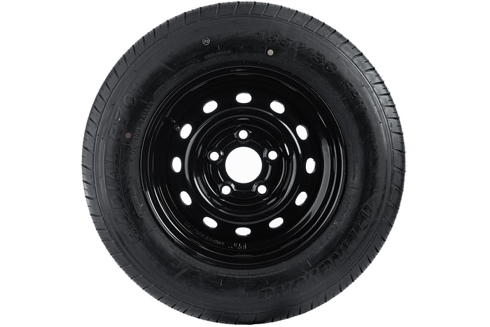 Rueda reforzada para remolque LINGLONG TIRE 165/80 R13C 96/94N UNITRAILER RIM negro 4.5Jx13" 5x112 ET:30