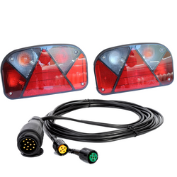 Luces traseras ASPÖCK MULTIPOINT II + arnés MANTES 5m 13 PIN