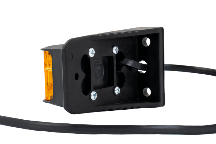 Lámpara de señalización LED DOBPLAST DPT15, naranja, universal, con soporte