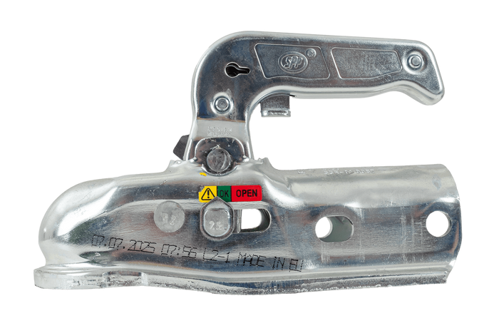 Enganche de bola STEELPRESS BC-3000.1D-00-00 para remolque de 3000 kg con barra de tiro tubular de 50 mm