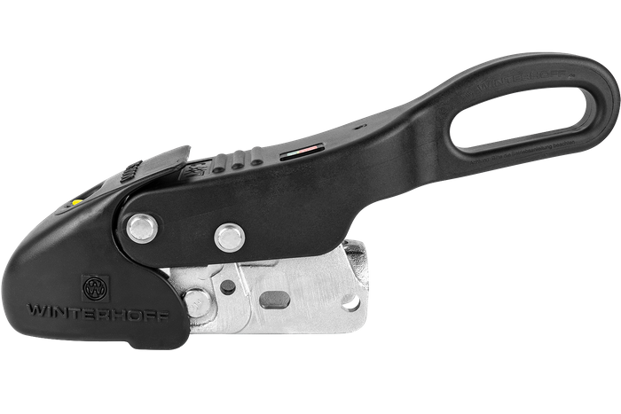 Enganche de bola WINTERHOFF WS3000 con estabilizador para remolque de 3000kg con lanza tubular de 35-50mm, hierro fundido