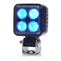 Lámpara de seguridad LED WAŚ 2243 W267, lámpara de advertencia azul