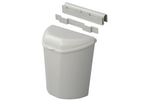 Cubo de basura ProPlus 370402 con tapa para remolques y autocaravanas, 6 litros.