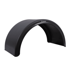 Guardabarros doble para remolque de 15-17,5" DOMAR DK1515, paso de rueda de 860/410 mm