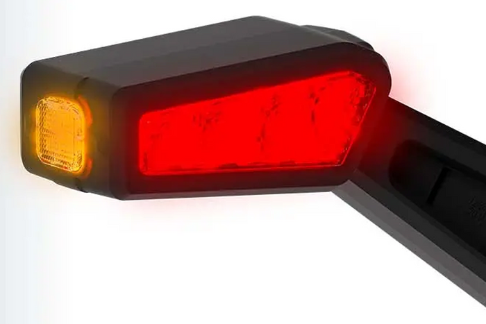 Lámpara de posición izquierda LED FRISTOM FT-146 sobre brazo de goma