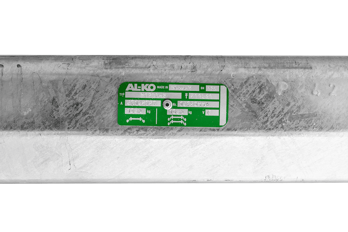 AL-KO COMPACT eje frenado para remolque / grúa 1350kg 1260mm 1630mm 4x100