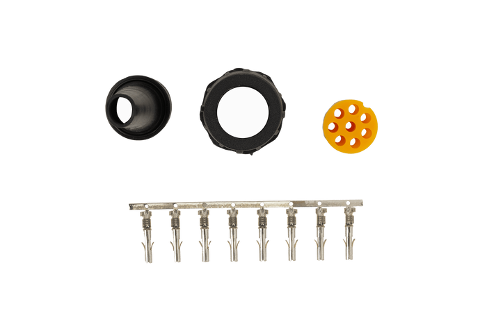 Conector MANTES 8-PIN bayoneta amarillo izquierdo