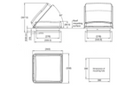 Ventana de techo para autocaravana ProPlus 610900V01, ventilación de techo de 280x280 mm