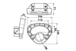 Manivela KNOTT 414004.001 para rueda de apoyo de 48 mm