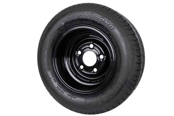 Rueda reforzada para remolque LINGLONG TIRE 195/55 R10C 98/96N UNITRAILER RIM negro 6Jx10"H2 5x112 ET:-4