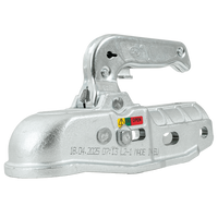 Enganche de bola STEELPRESS BC-3000C-00-00 para remolque de 3000 kg con barra de tiro de tubo de 50 mm, hierro fundido