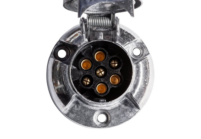 Toma UNITRAILER de 7 PINES para barra de remolque, metálica