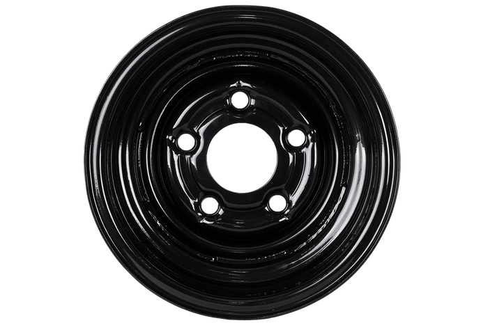 Llanta de acero para remolque UNITRAILER negra 6Jx10"H2 5x112 ET:-4