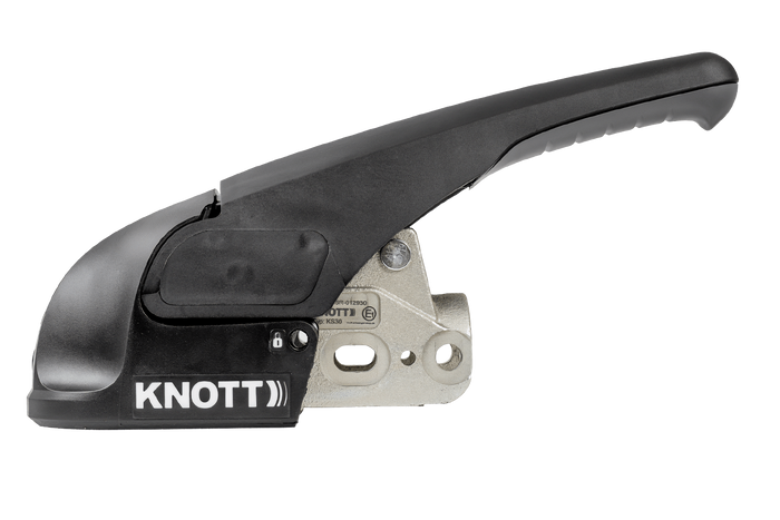 Enganche de bola KNOTT KS30 con estabilizador para remolque de 3000kg con lanza tubular de 50mm