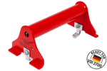 Bloqueo de rueda para grúa PRAMAR Radstopper VDI 2700 rojo - ajustable, universal
