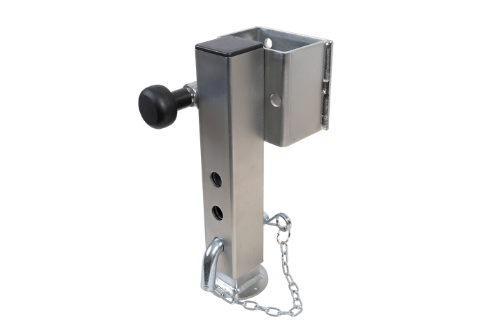 Soporte de manivela extensible UNITRAILER JL1 para remolque de plataforma plana de 1500 kg (346-576 mm)
