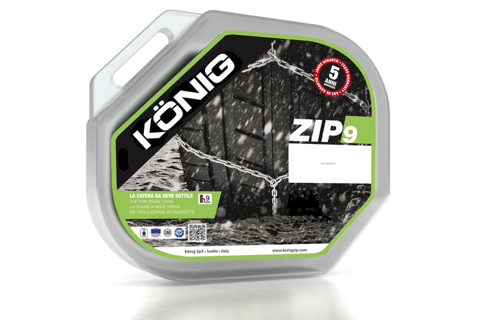 Cadenas de nieve König Zip 9, gr. 104