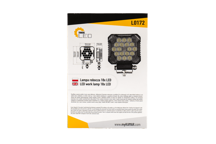 Luz de trabajo LED TruckLED L0172 18xLED 2800lm