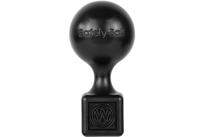 Enganche de bola WINTERHOFF WS3000 con estabilizador para remolque de 3000kg con lanza tubular de 35-50mm, hierro fundido