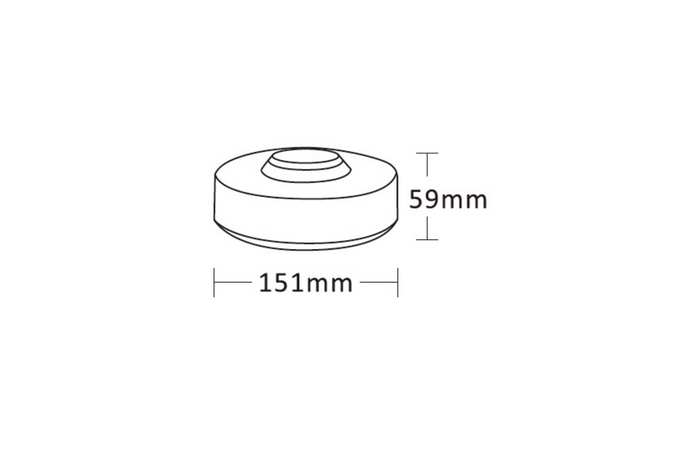 Lámpara de advertencia LED intermitente KAMAR UFO2 ALR0077