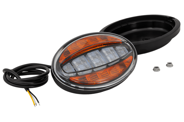 Lámpara frontal universal LED FRISTOM FT-356 con carcasa para montaje empotrado