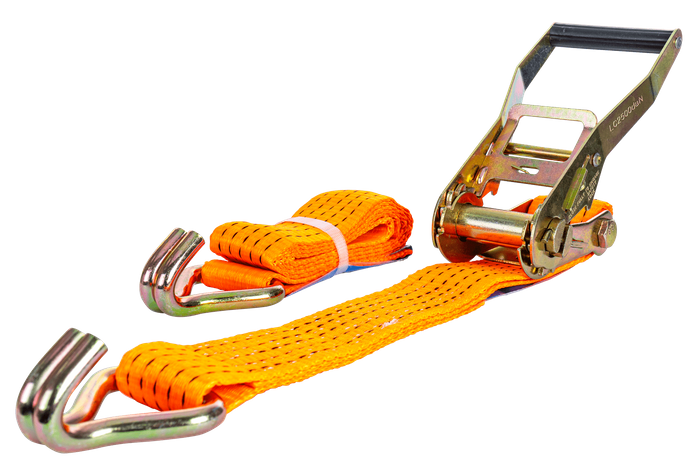 Cinta transportadora UNITRAILER de 2 m/50 mm/5 t de color naranja con tensor